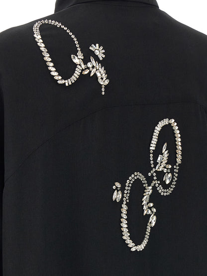 Dries Van Noten Black Polyester Blouse