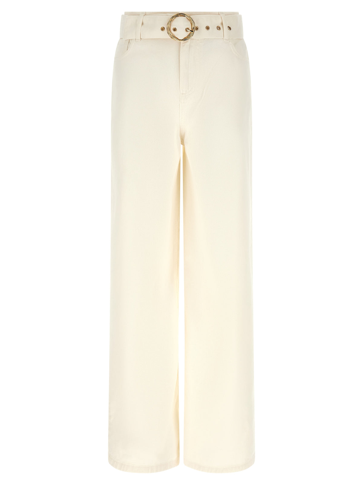 Twinset White Cotton Flared Jeans for Women