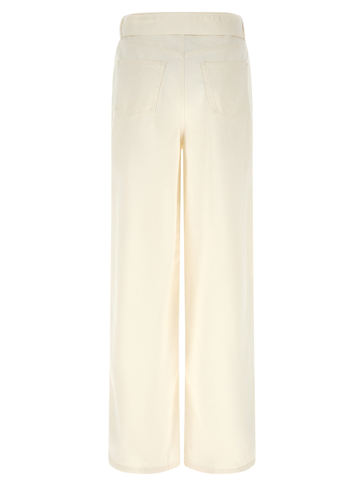 Twinset White Cotton Flared Jeans for Women