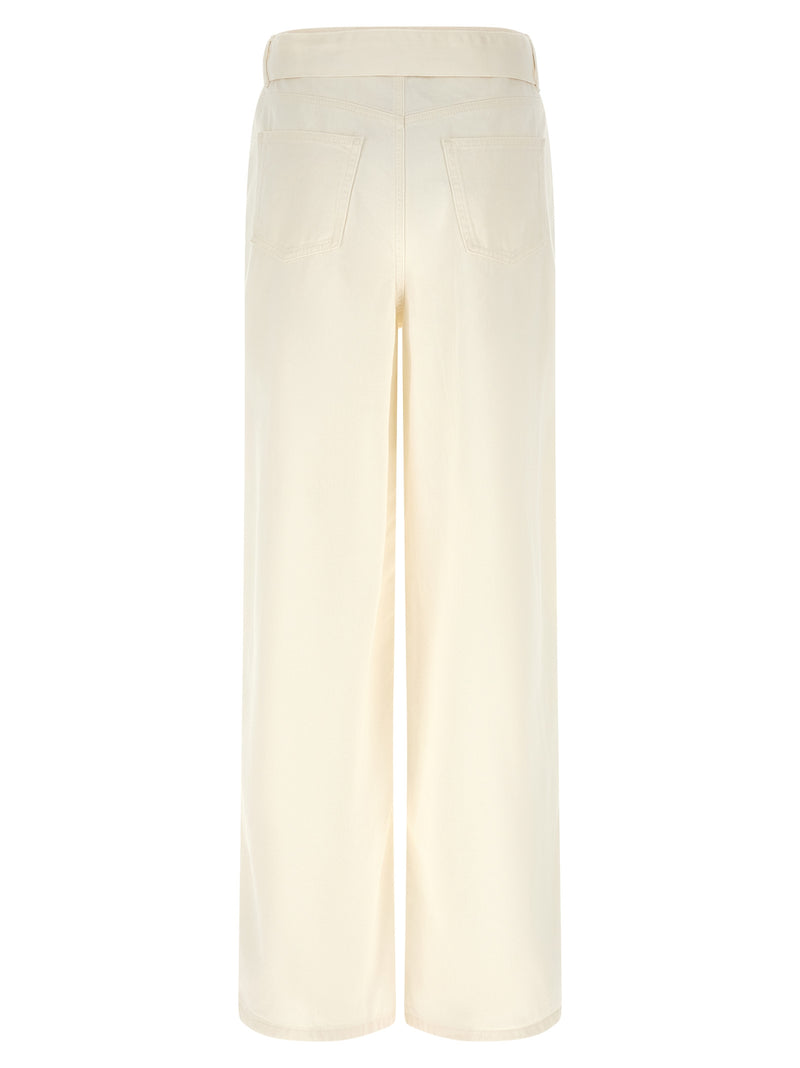 Twinset White Cotton Flared Jeans for Women
