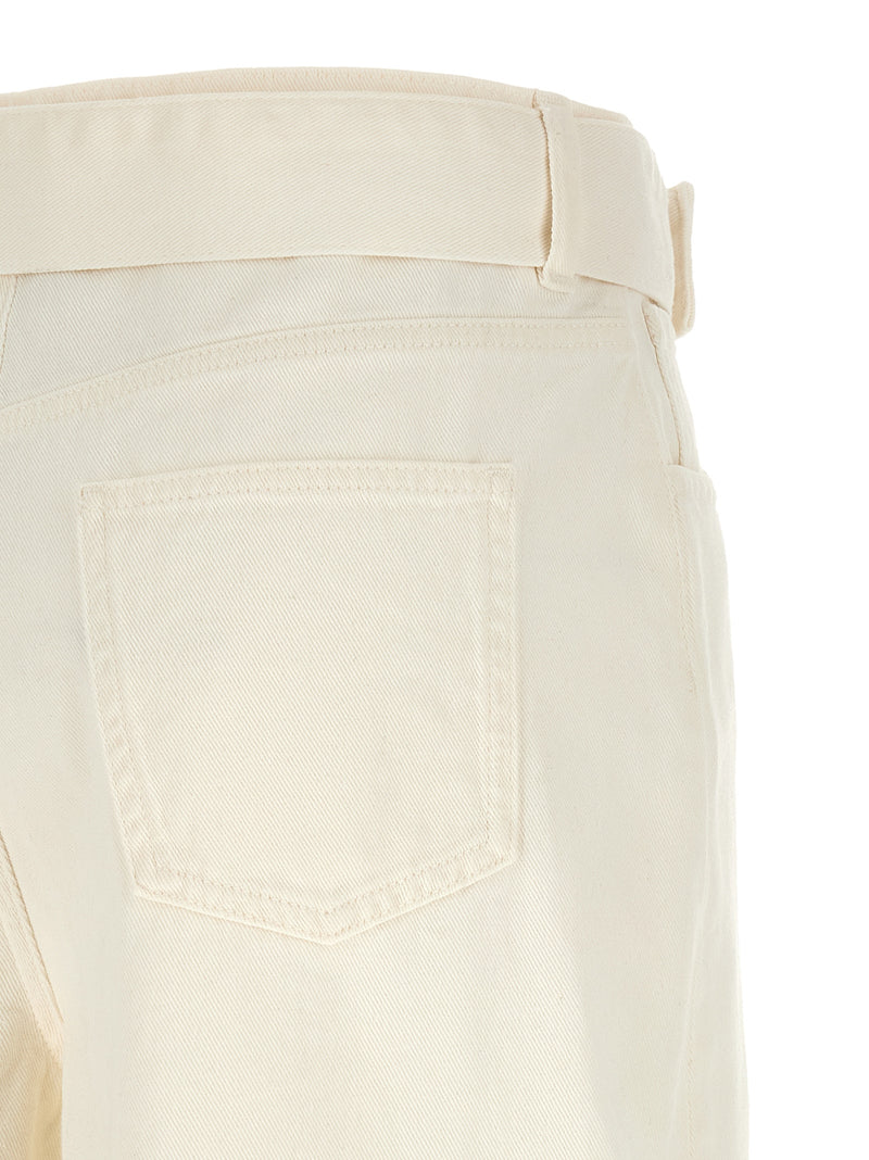 Twinset White Cotton Flared Jeans for Women