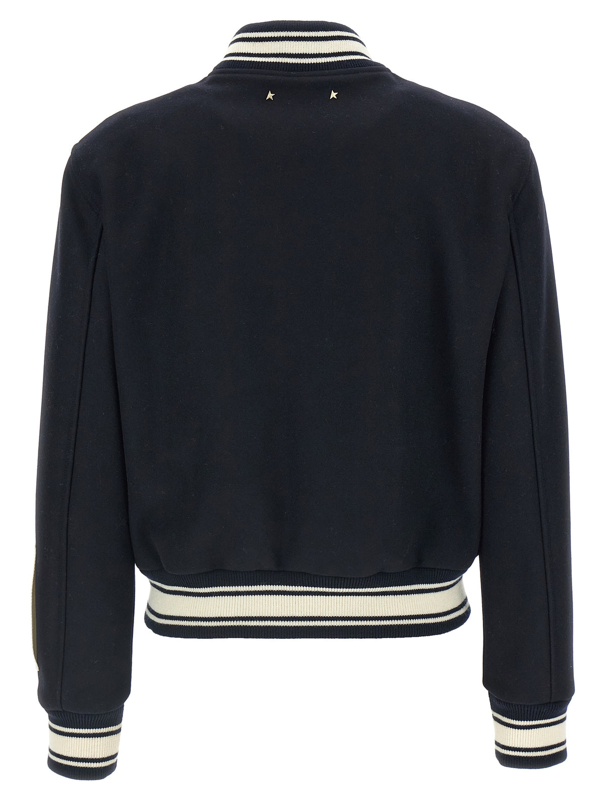 Bomber en laine vierge bleue Golden Goose