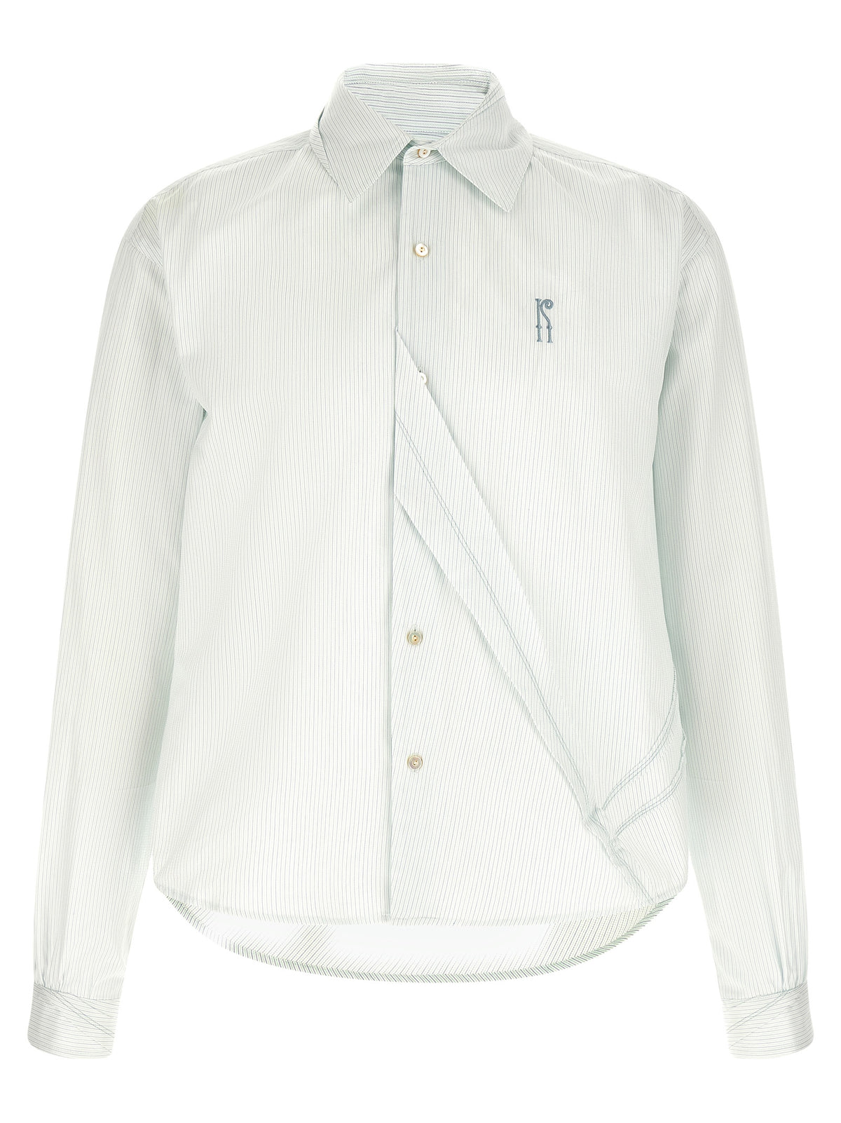 Chemisier bicolore en coton Kiko Kostadinov