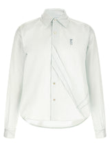 Chemisier bicolore en coton Kiko Kostadinov