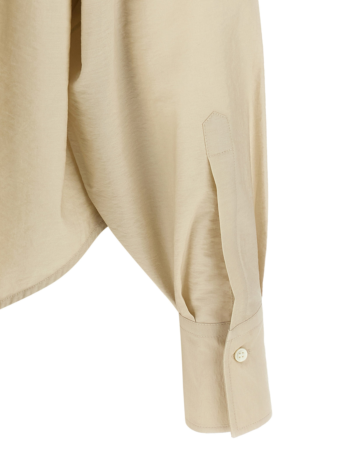 Chemisier en coton beige Brunello Cucinelli