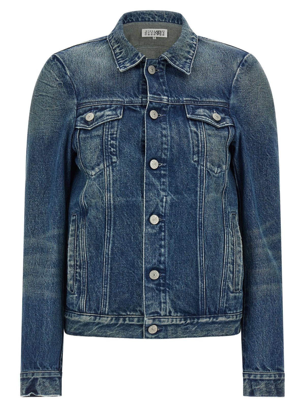 Veste en jean MM6 Maison Margiela en coton bleu