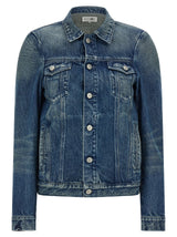 Veste en jean MM6 Maison Margiela en coton bleu