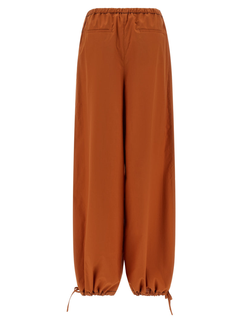 Pantalon décontracté en coton orange Marni