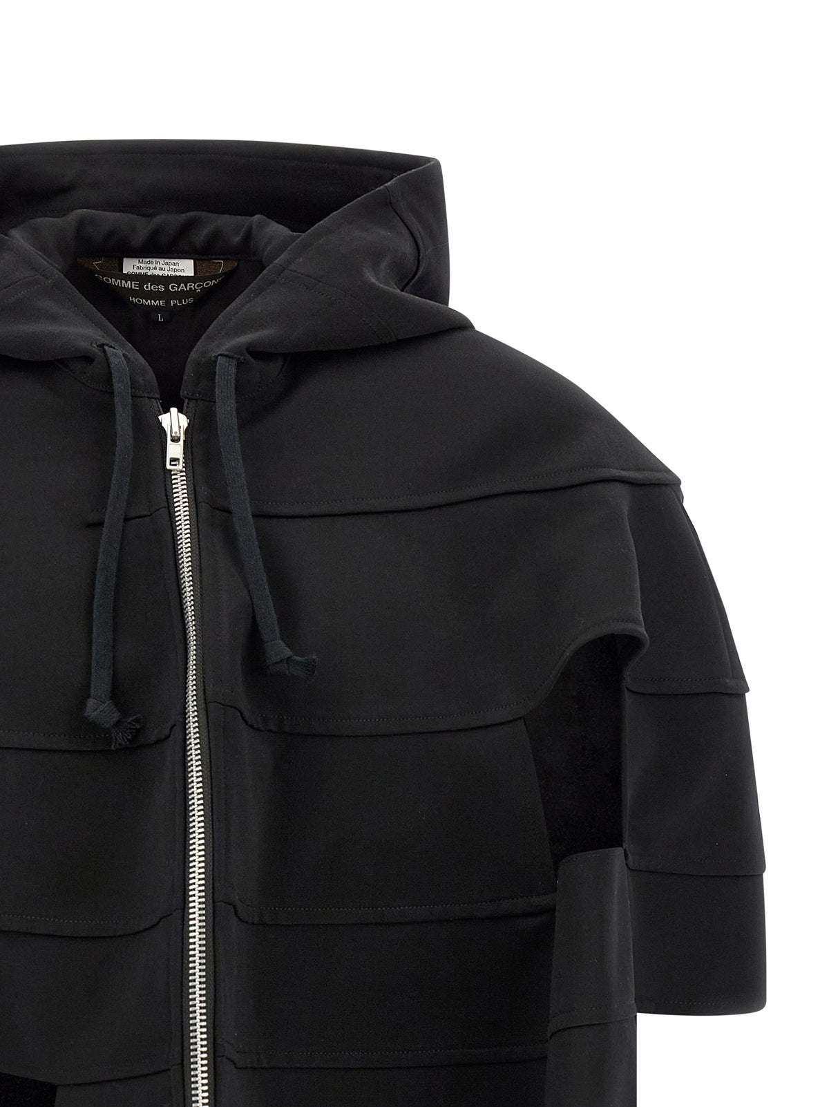 Comme Des Garçons Black Wool Shell Jacket