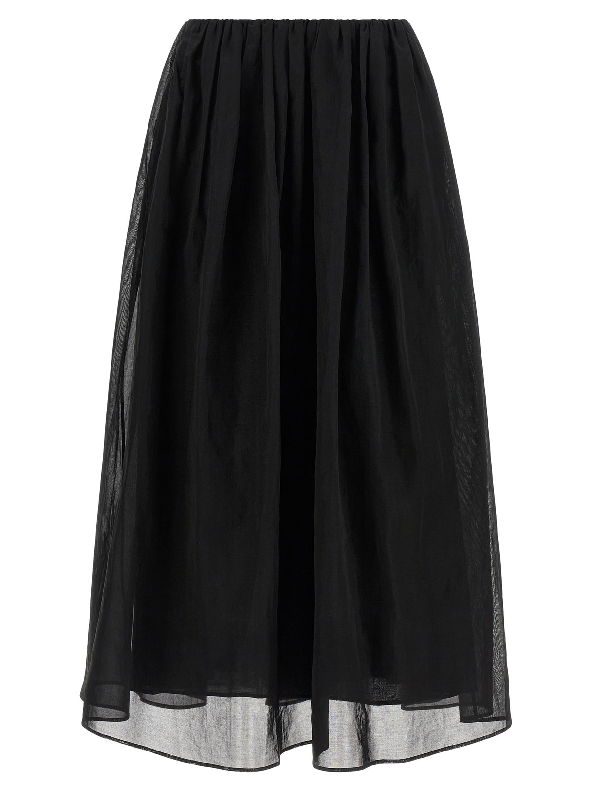 Brunello Cucinelli Black Cotton Mini Skirt