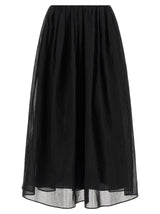 Brunello Cucinelli Black Cotton Mini Skirt