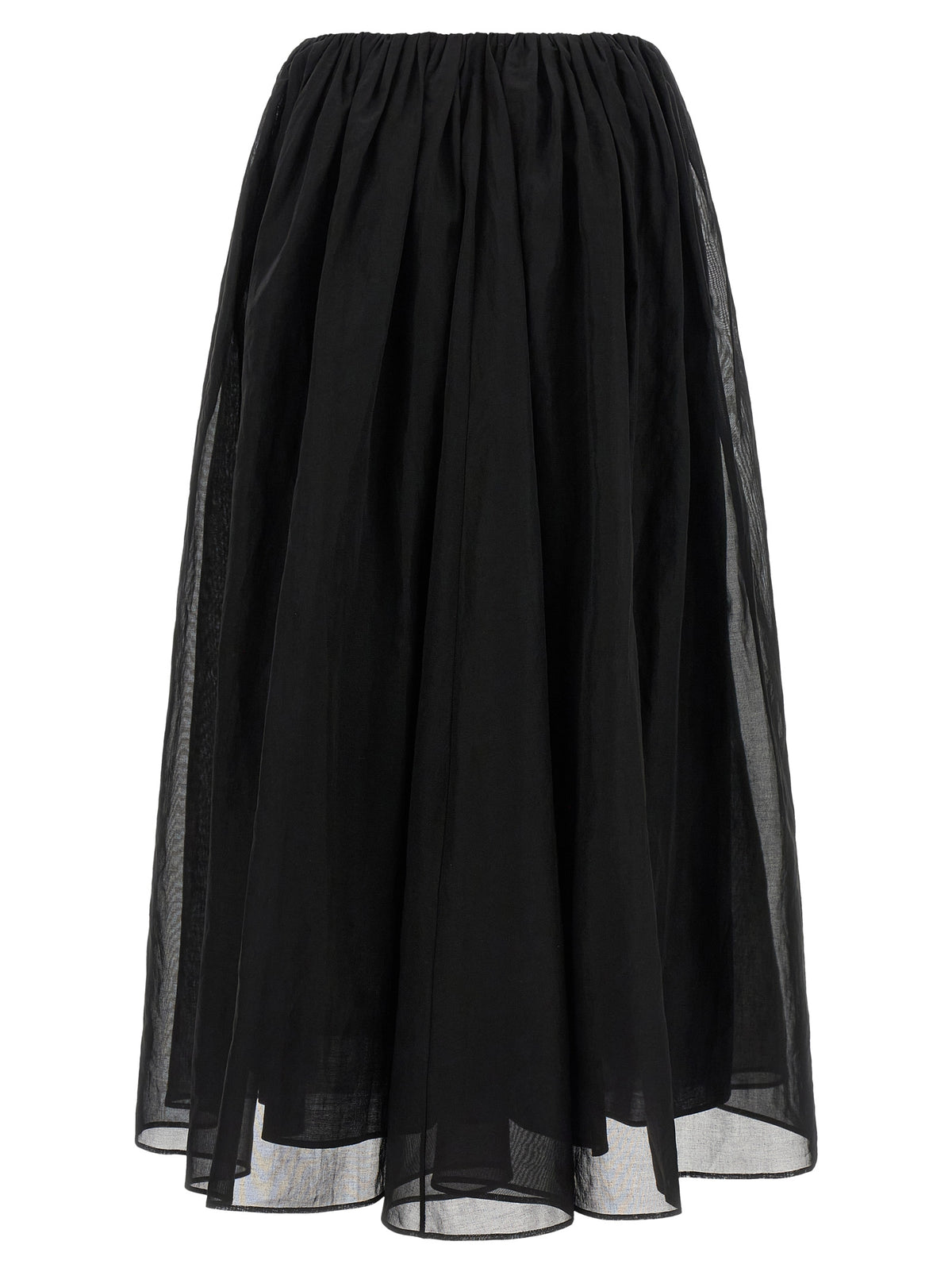 Brunello Cucinelli Black Cotton Mini Skirt