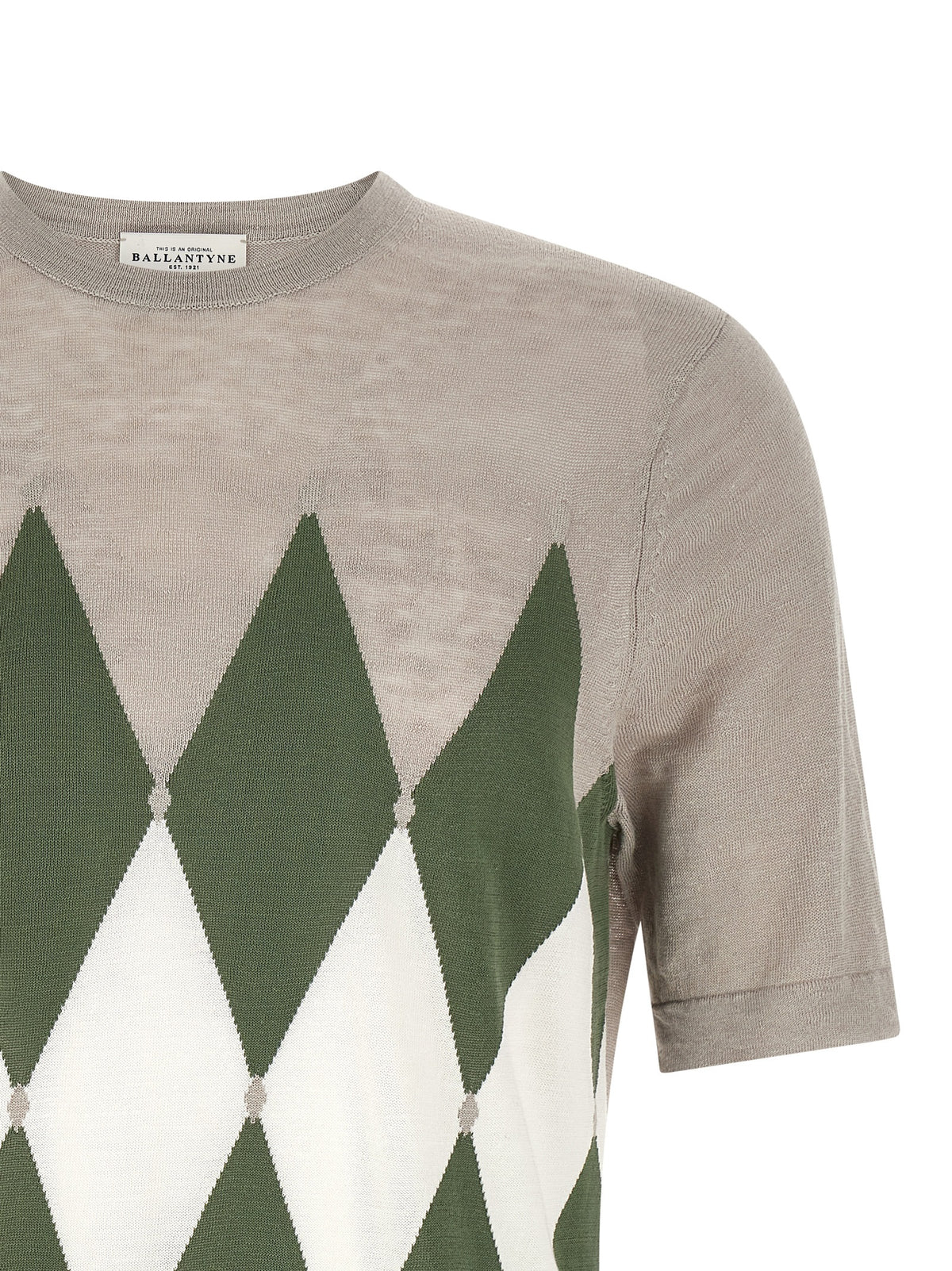 T-shirt en lin Ballantyne gris