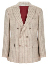 Brunello Cucinelli Gray Linen Blazer