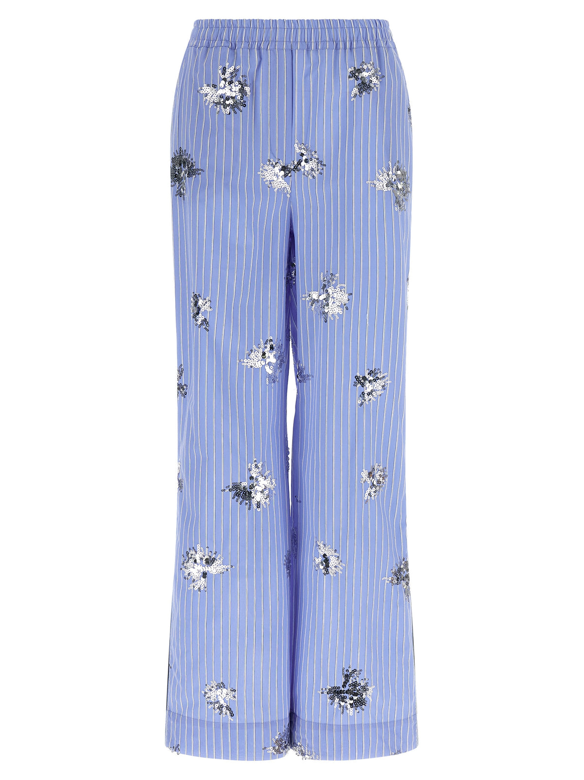 Pantalon décontracté en coton bleu LE TWINS