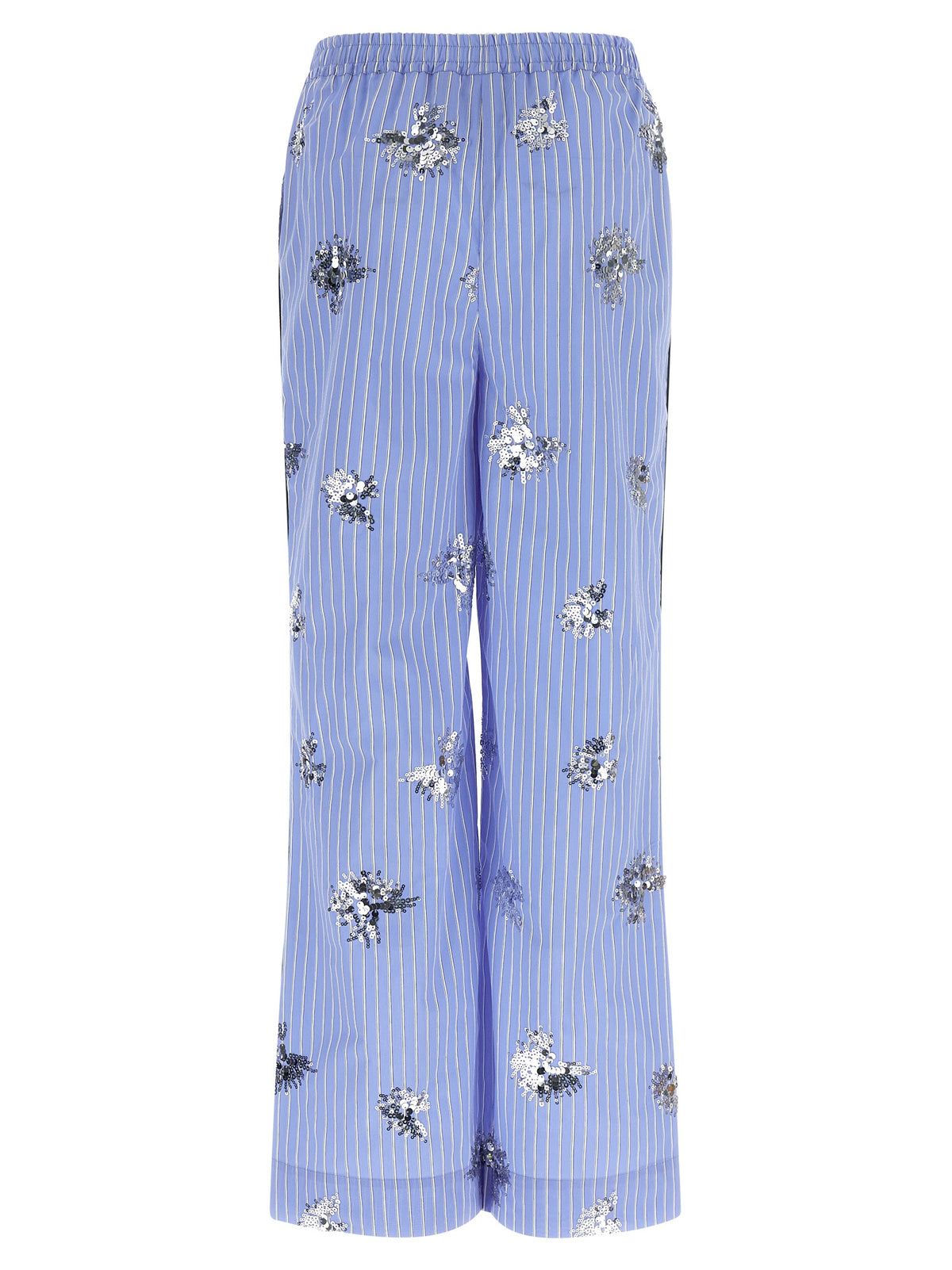 Pantalon décontracté en coton bleu LE TWINS