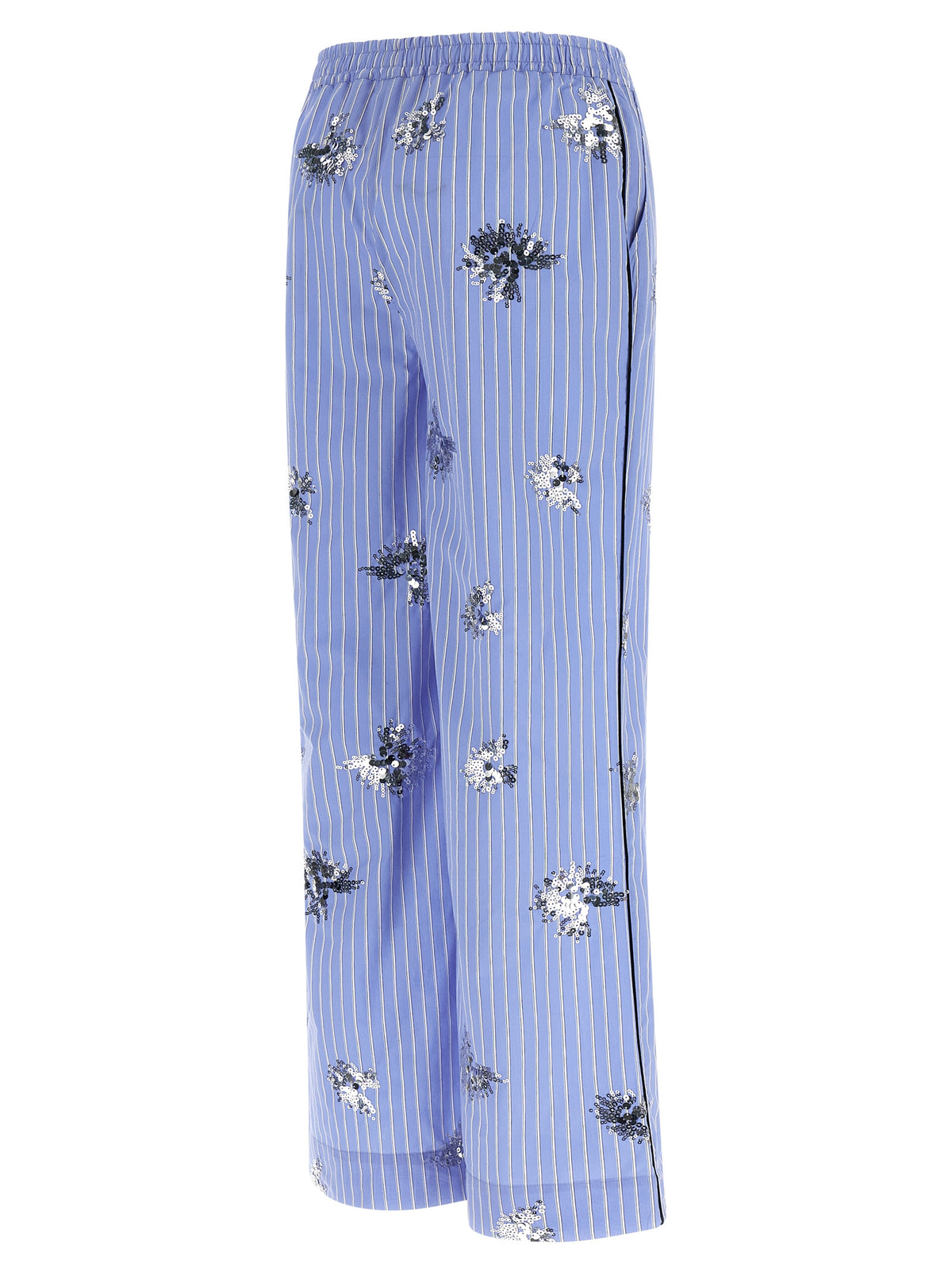 Pantalon décontracté en coton bleu LE TWINS