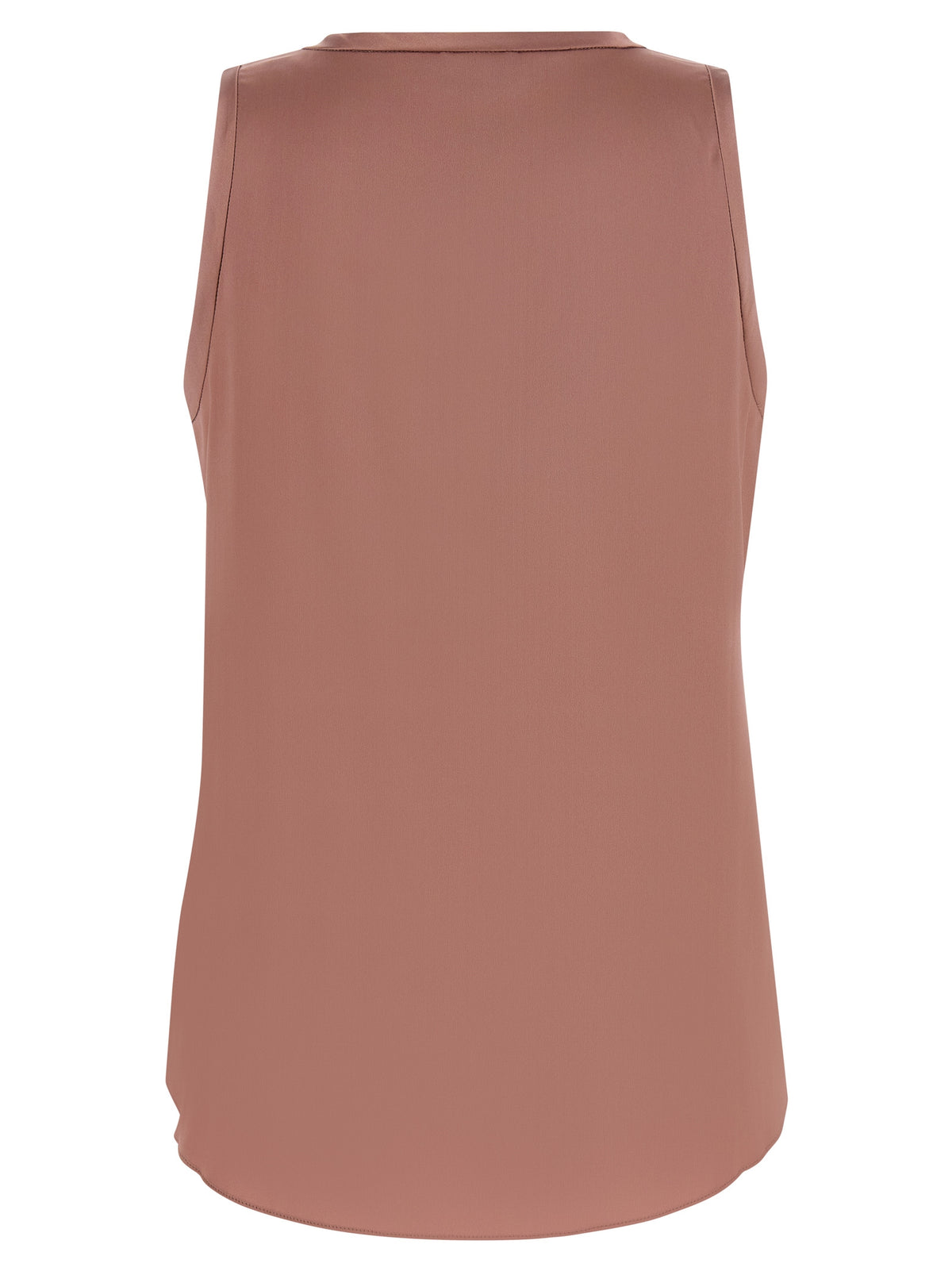 T-shirt sans manches en soie multicolore Brunello Cucinelli