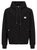 Dolce & Gabbana Black Cotton Sweatshirt - Stylish & Versatile