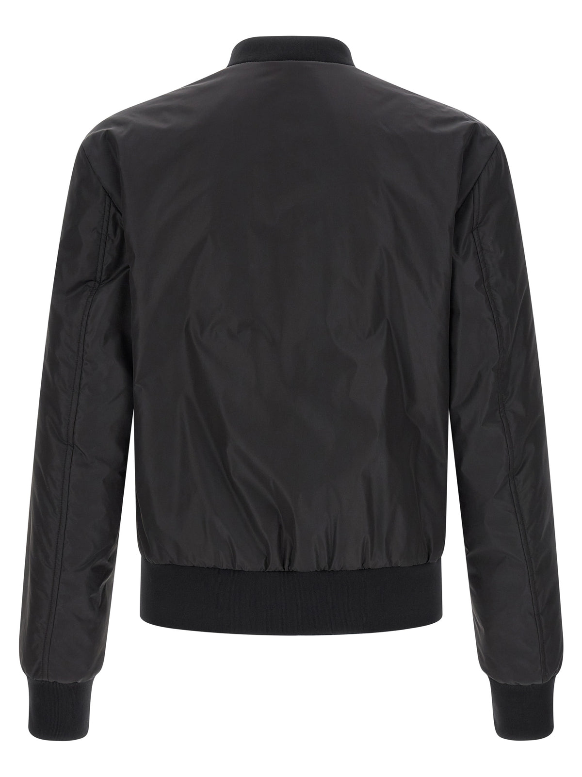 Dolce & Gabbana Black Polyamide Bomber Jacket for Men