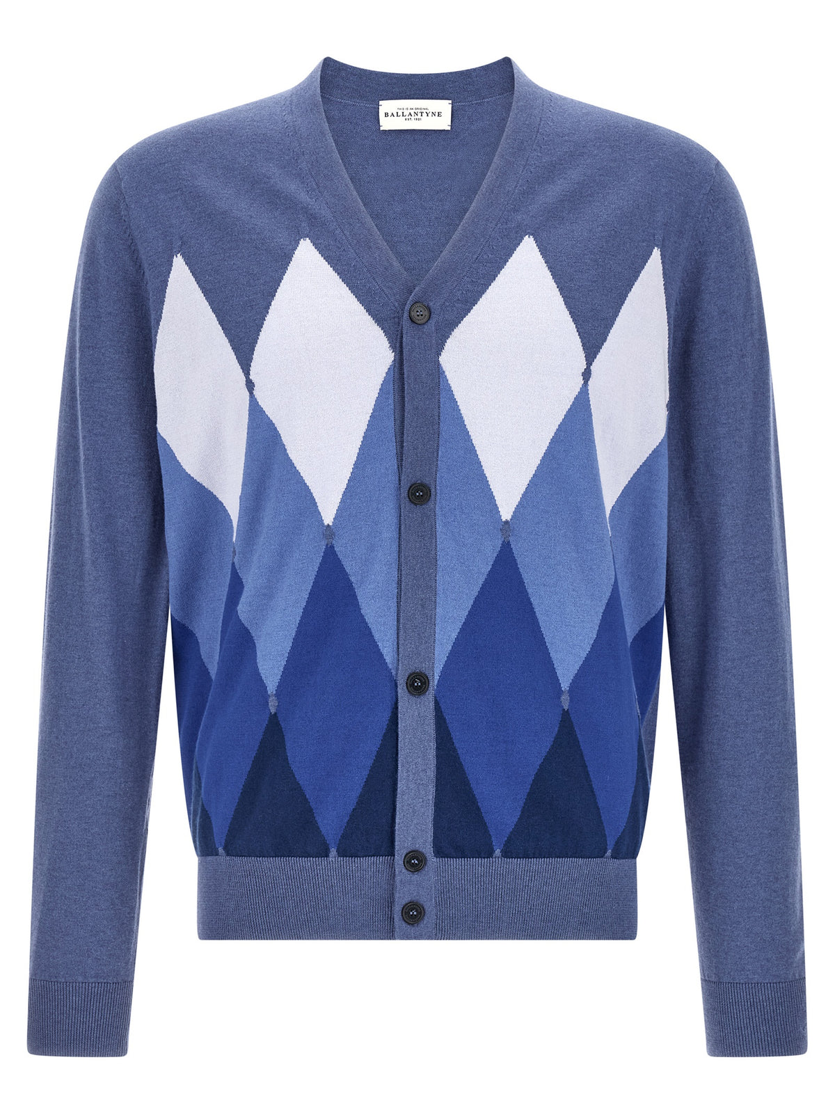 Cardigan Ballantyne en coton bleu
