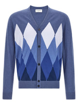 Cardigan Ballantyne en coton bleu