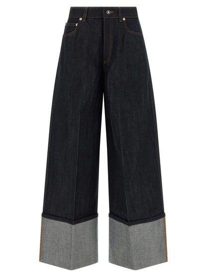 Givenchy Blue Cotton Flared Jeans