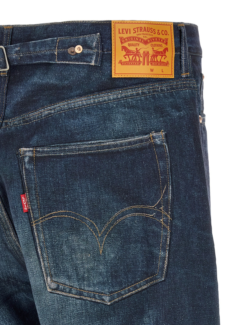 Junya Watanabe Blue Linen Jeans Denim - Avant-Garde Style