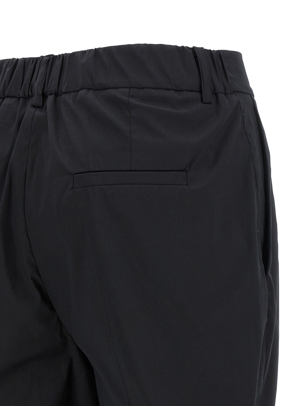 Kiton Black Cotton Casual Pants