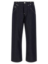Junya Watanabe Blue Cotton Straight-Leg Jeans