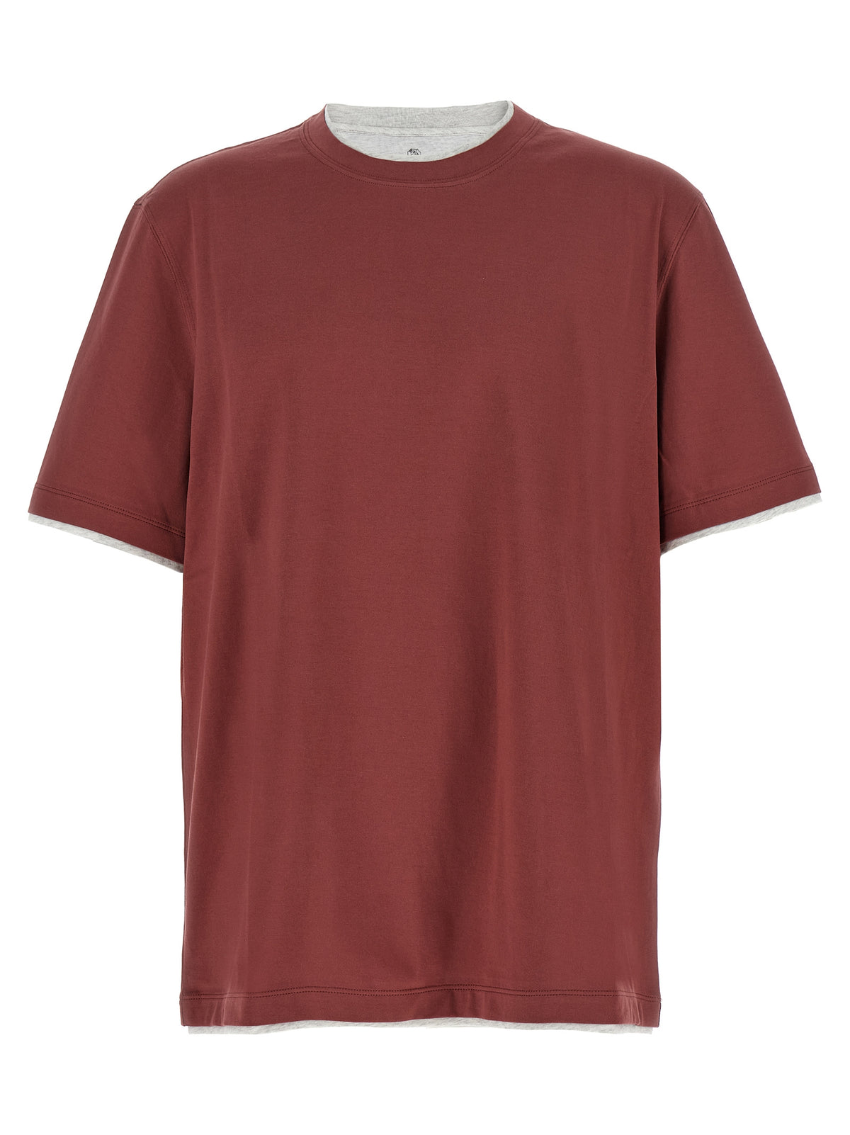T-shirt en coton multicolore Brunello Cucinelli