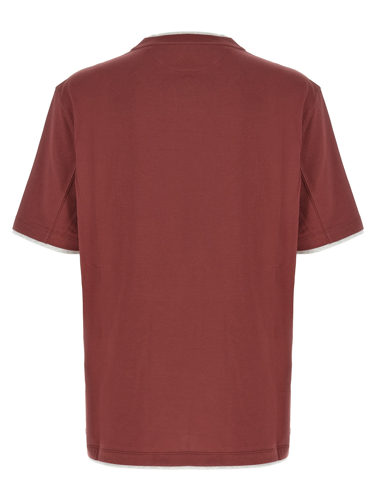 T-shirt en coton multicolore Brunello Cucinelli