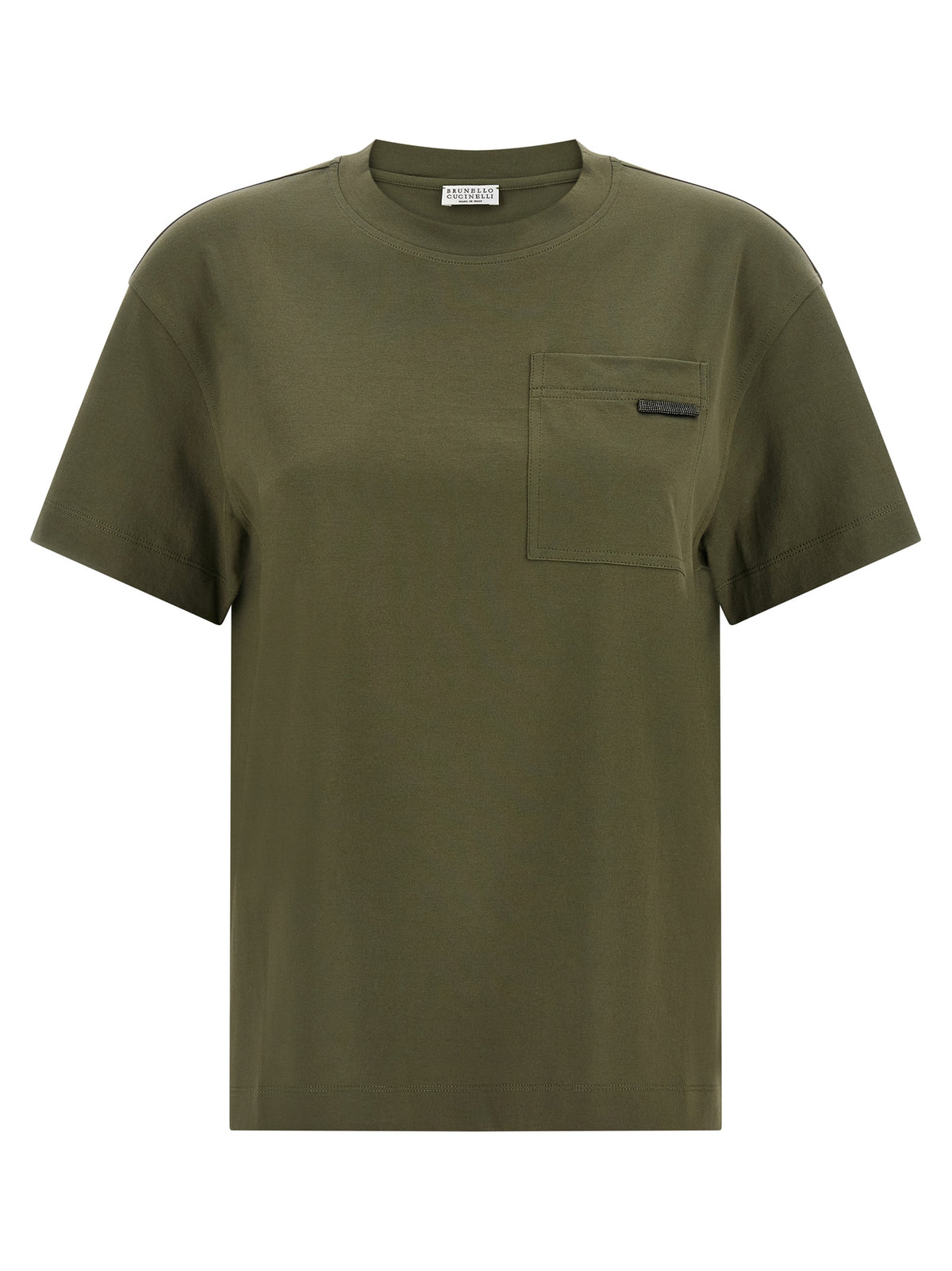 T-shirt en coton bicolore Brunello Cucinelli