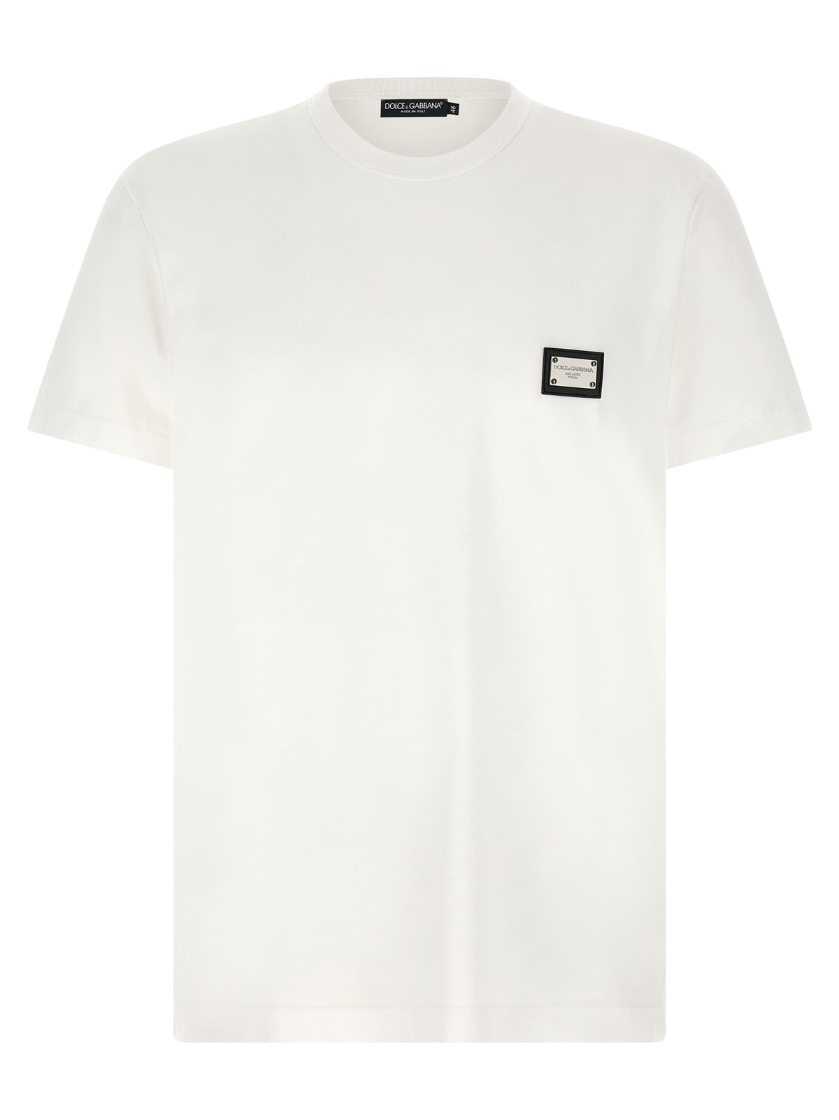 Dolce & Gabbana White Cotton T-Shirt for Men