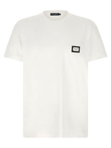 Dolce & Gabbana White Cotton T-Shirt for Men