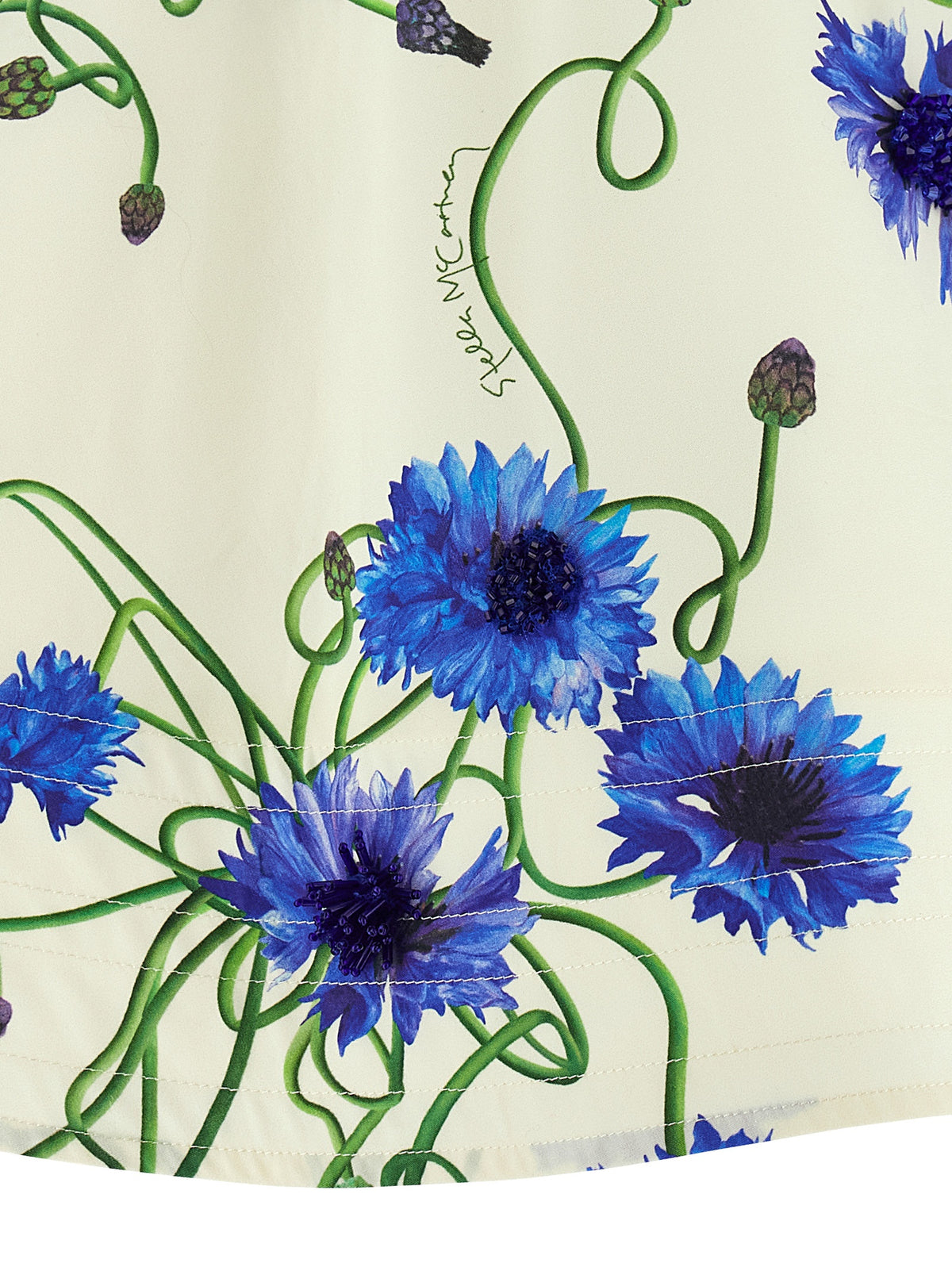 Stella McCartney Fiordaliso Blue Cotton Blouse