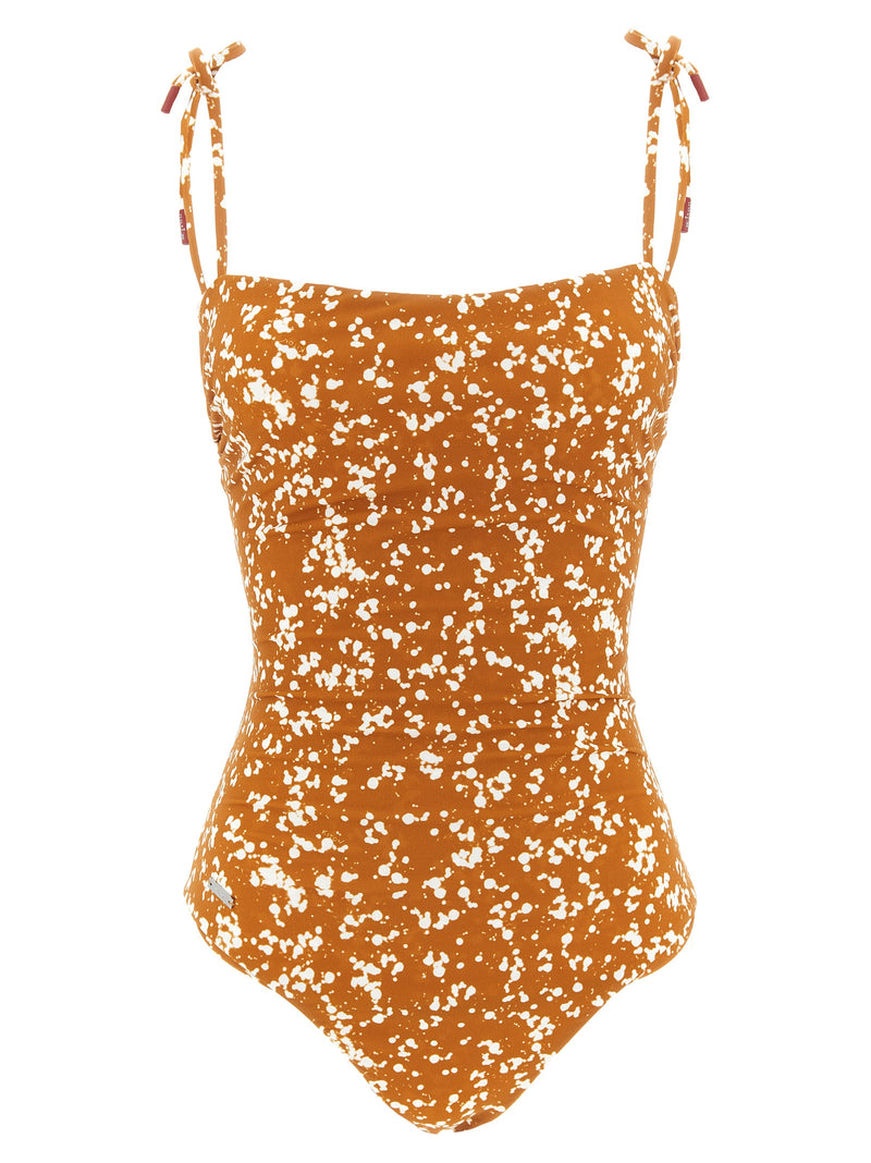 Maillot de bain une pièce Kiton en polyamide marron