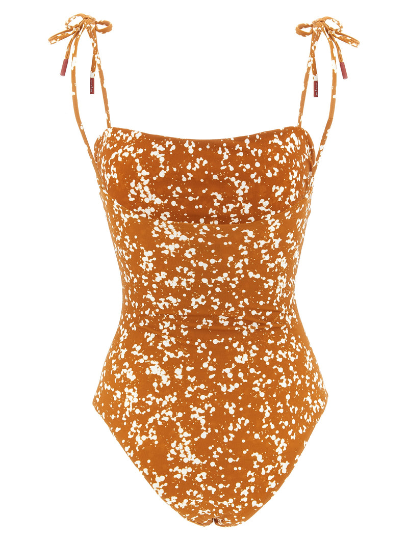 Maillot de bain une pièce Kiton en polyamide marron