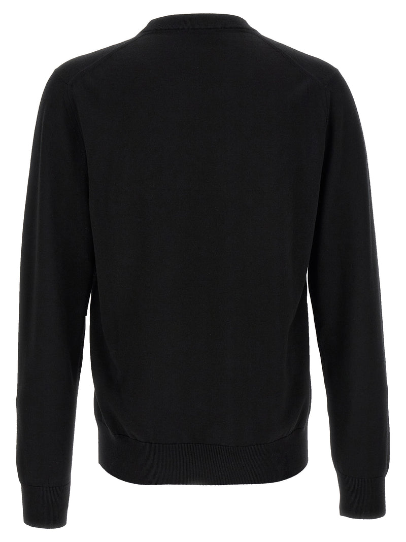 Dolce & Gabbana Black Virgin Wool Cardigan for Men