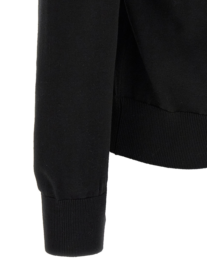 Dolce & Gabbana Black Virgin Wool Cardigan for Men
