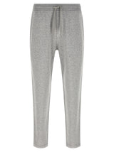 Brunello Cucinelli Gray Cotton Athletic Pants for Men