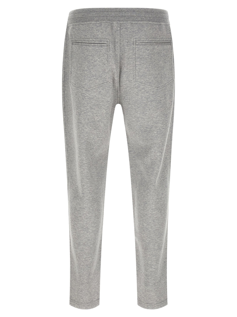 Brunello Cucinelli Gray Cotton Athletic Pants