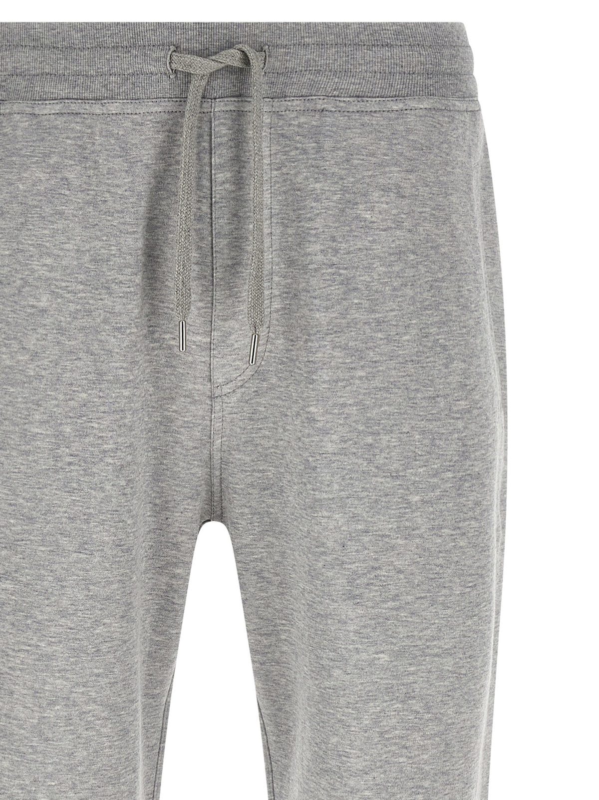 Brunello Cucinelli Gray Cotton Athletic Pants for Men