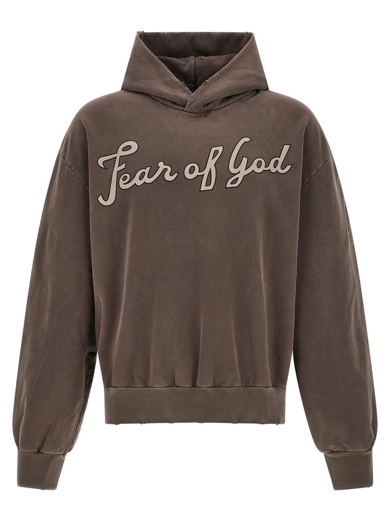 Sweat-shirt en coton marron Fear Of God