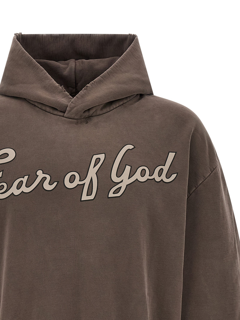 Sweat-shirt en coton marron Fear Of God