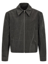 SÉFR Tazio Gray Cotton Full-Length Jacket