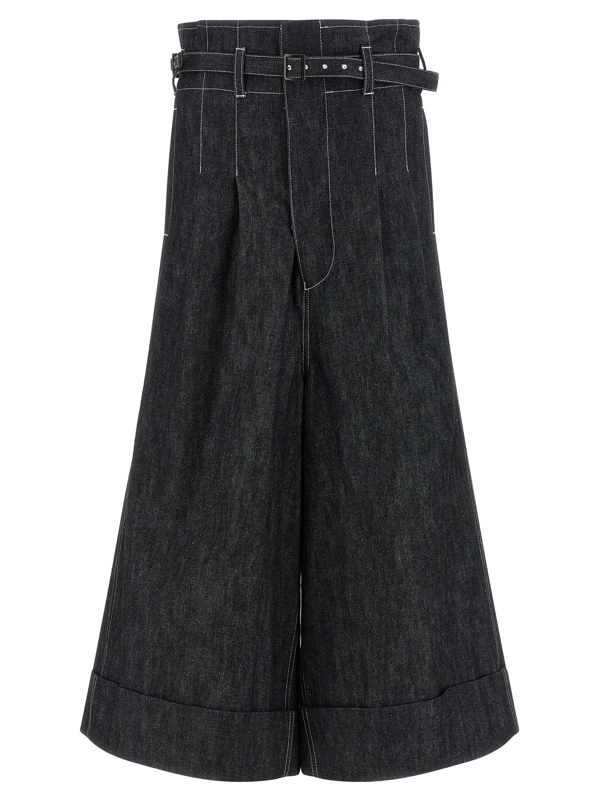 Shorts bermudas en coton noir Junya Watanabe