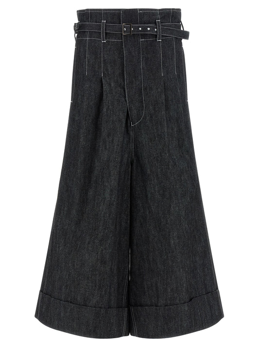 Shorts bermudas en coton noir Junya Watanabe