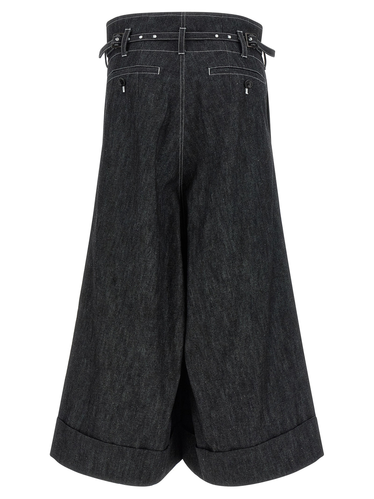 Shorts bermudas en coton noir Junya Watanabe