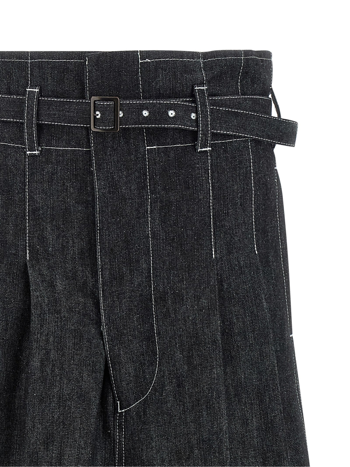 Shorts bermudas en coton noir Junya Watanabe